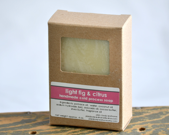 Cold Process Soap - Light Fig & Citrus